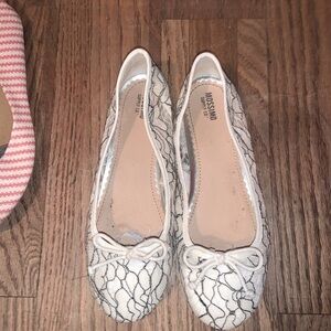 Lace ballet coquette flats